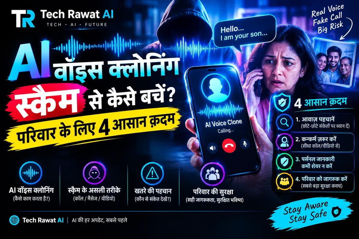 AI वॉइस क्लोनिंग स्कैम से कैसे बचें: परिवार के लिए 4 आसान क़दम