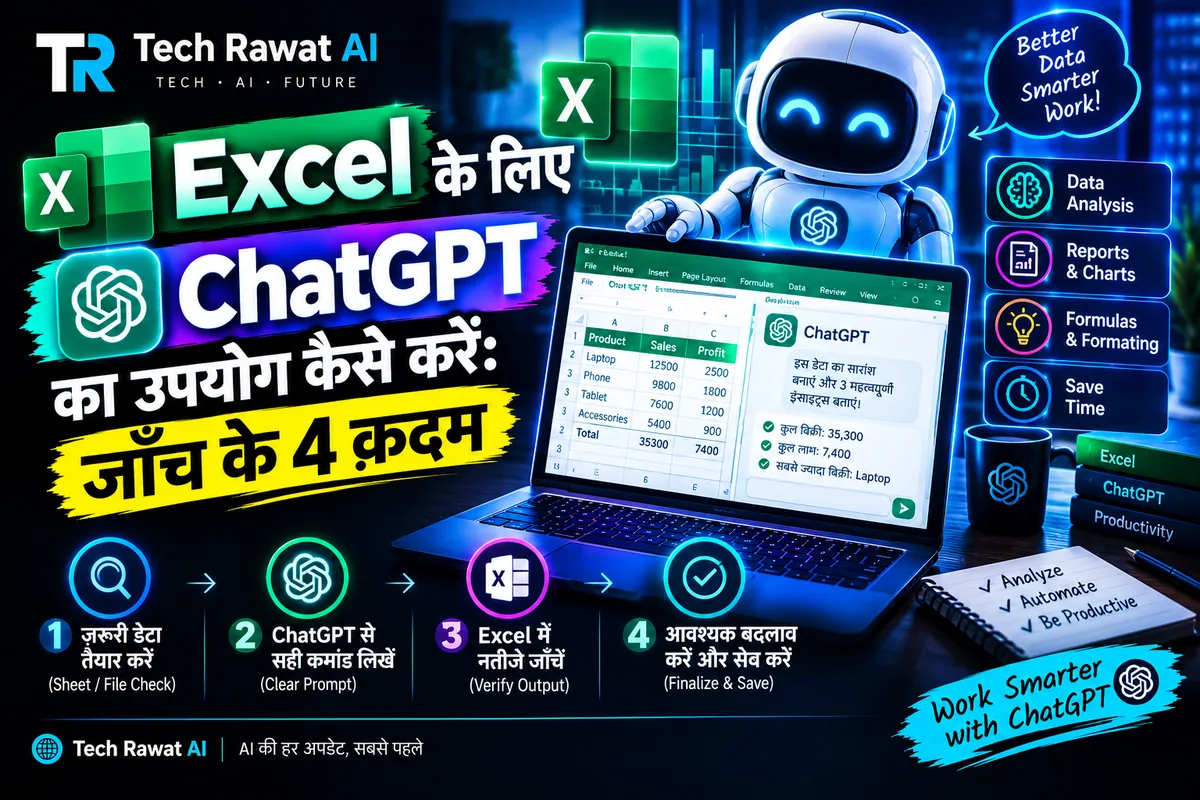 Excel के लिए ChatGPT का उपयोग कैसे करें: जाँच के 4 क़दम