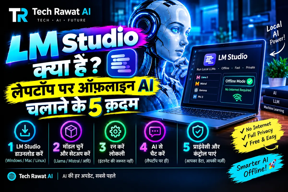 LM Studio क्या है? लैपटॉप पर ऑफ़लाइन AI चलाने के 5 क़दम