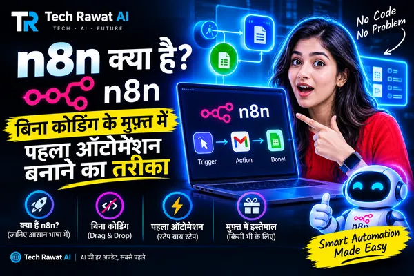 n8n क्या है? कितना मुफ़्त है और पहला ऑटोमेशन कैसे बनाएँ